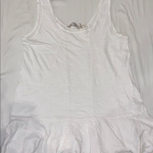 Anthropologie White Flowy Top
